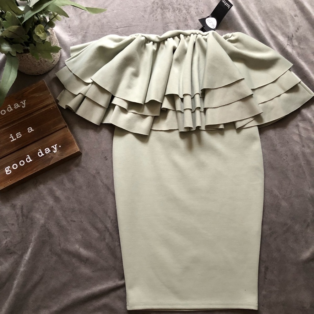Sage party dress